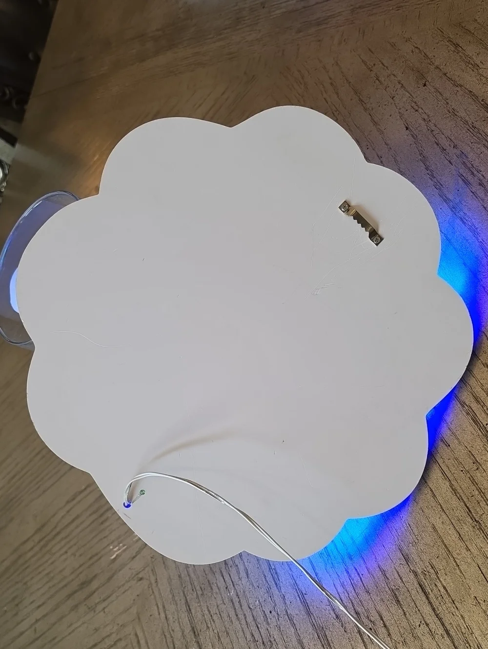 Blue LED Lighted Wall Mirror
